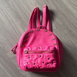 Under One Sky Vibrant Pink Bag with Gold Details